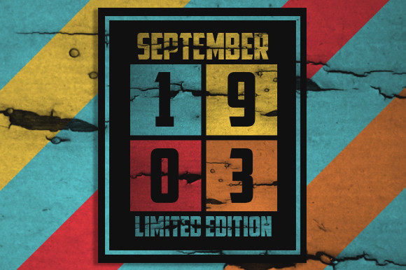 Retro September 1903 Limited Edition