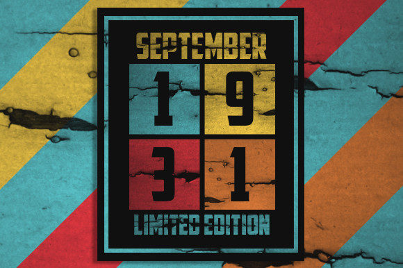Retro September 1931 Limited Edition